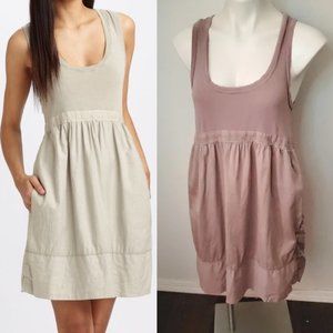 STANDARD James Perse Cotton Pullover Dress Periwinkle M